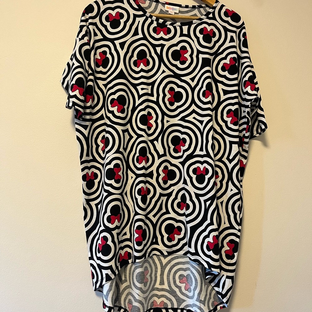 Lula Roe High Low Oversized Minie Mouse Tshirt
